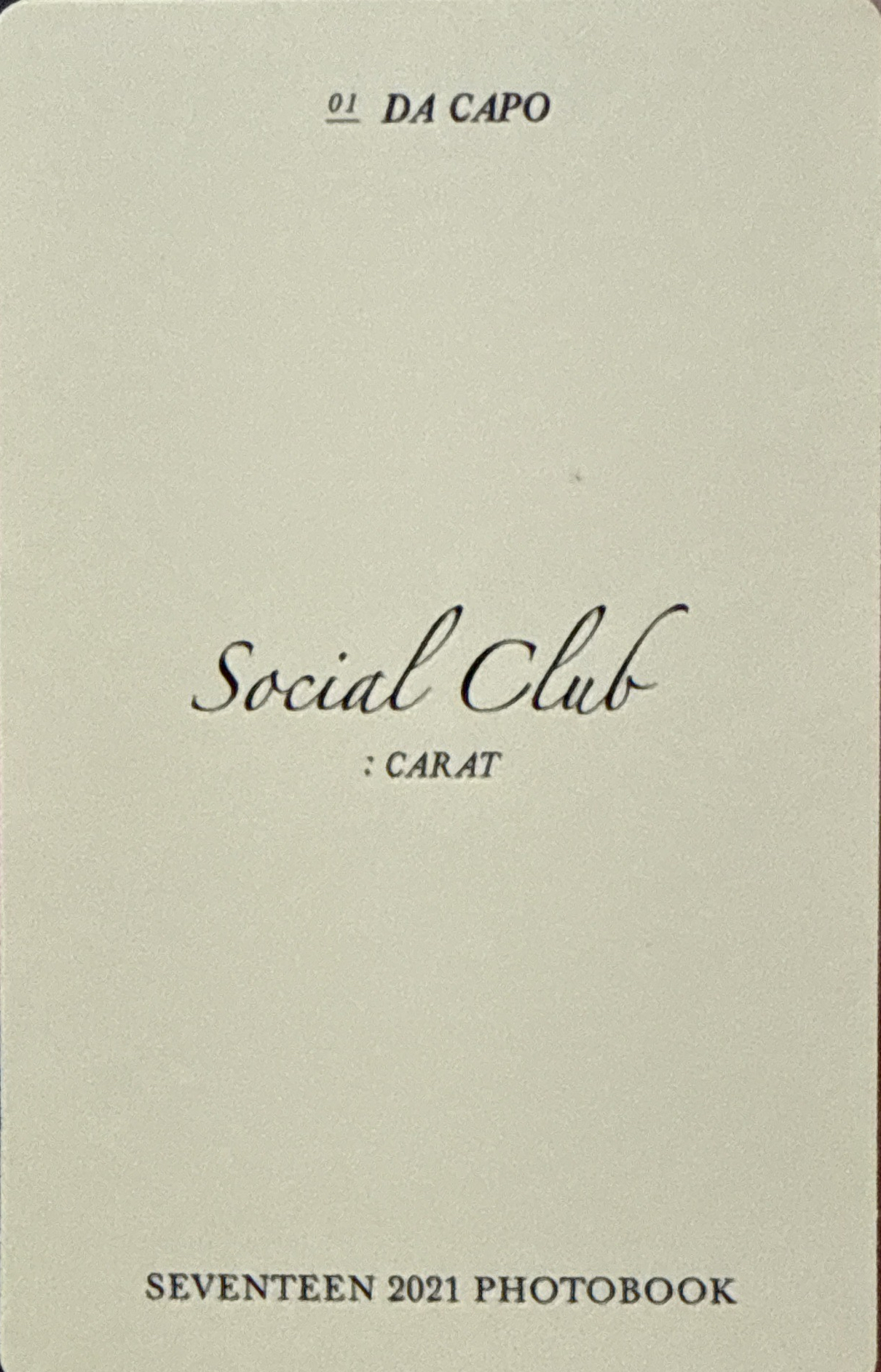 Social Club寫真卡