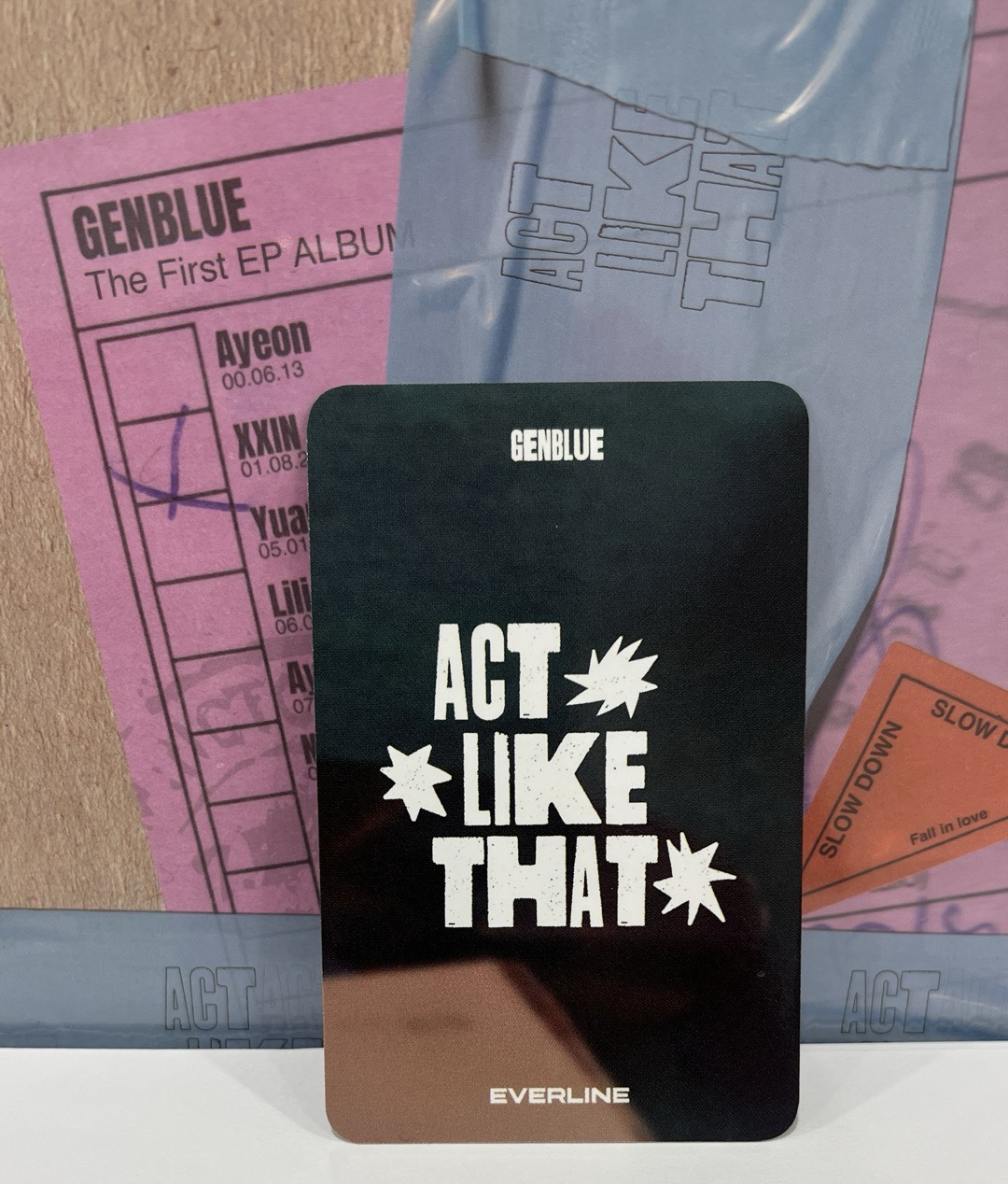 1st EP Album - ACT LIKE THAT el 2.0 線上 簽售卡 곰돌이 ver.+1專