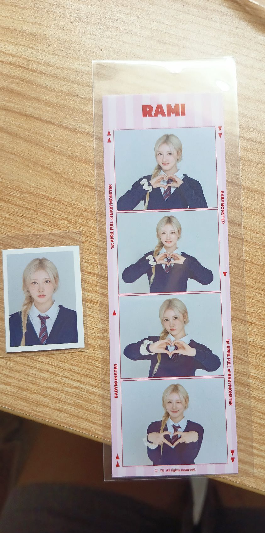 藍一週年週邊 人生四格+證件照+一週年回憶錄明信片