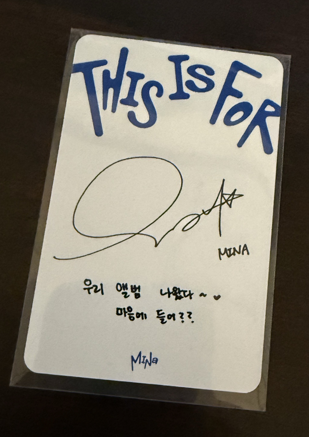 Mina小卡 （需多帶）