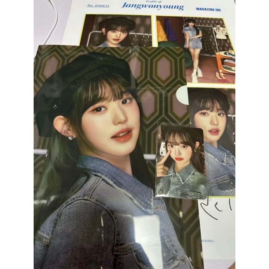 💙）ive 員瑛 場周kit 資料夾小卡組 貝雷員 小卡 周邊