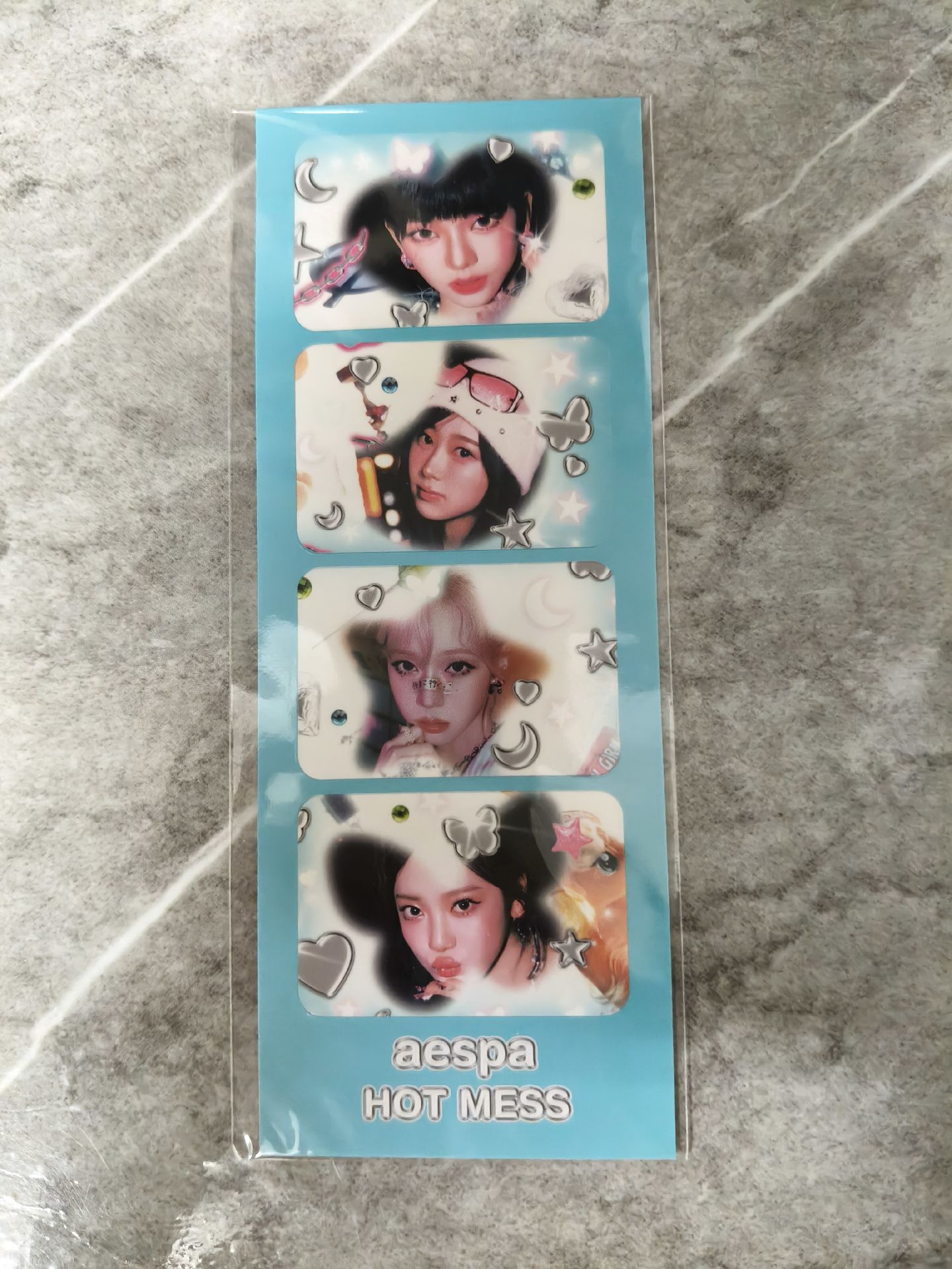 aespa Hot Mess 日專抽選B賞 人生四格貼紙
