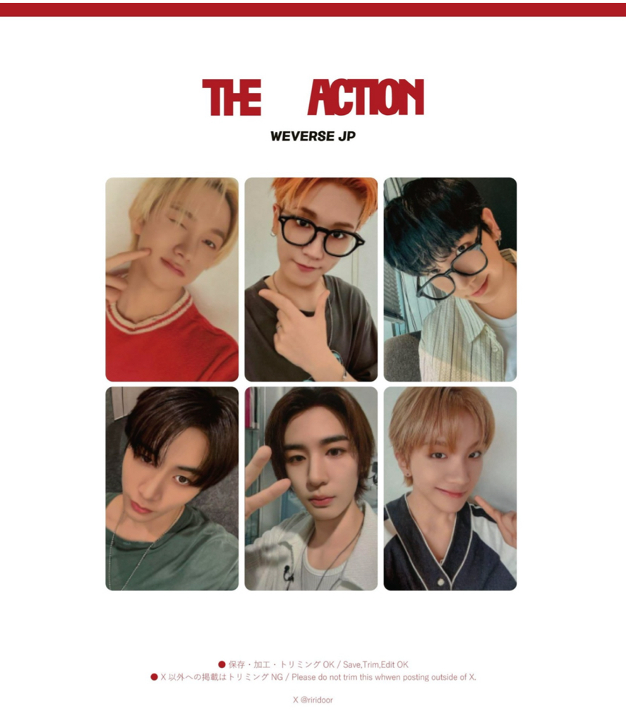 The Action 日咖 預售 特典卡 