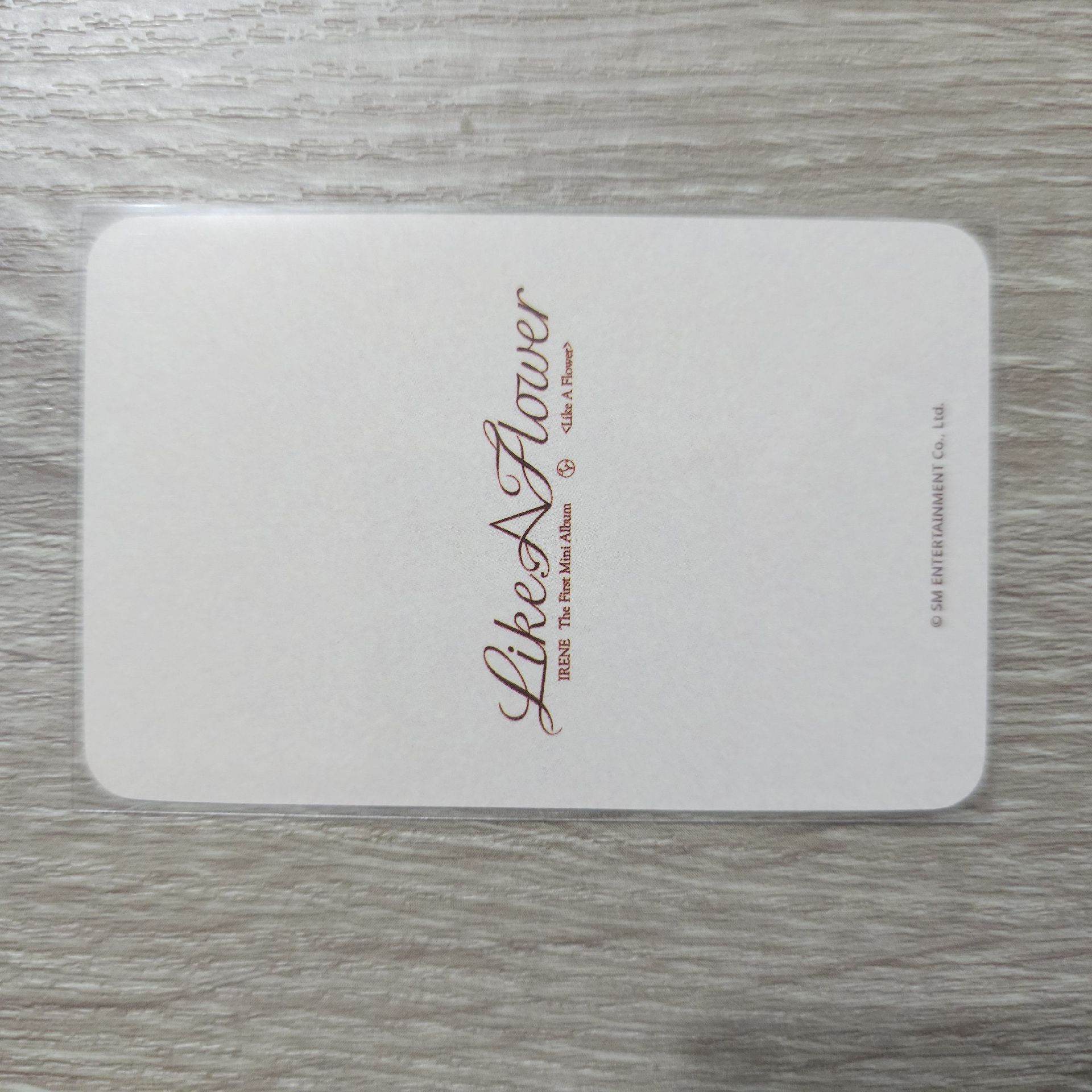 Irene Like A Flower sw特典卡