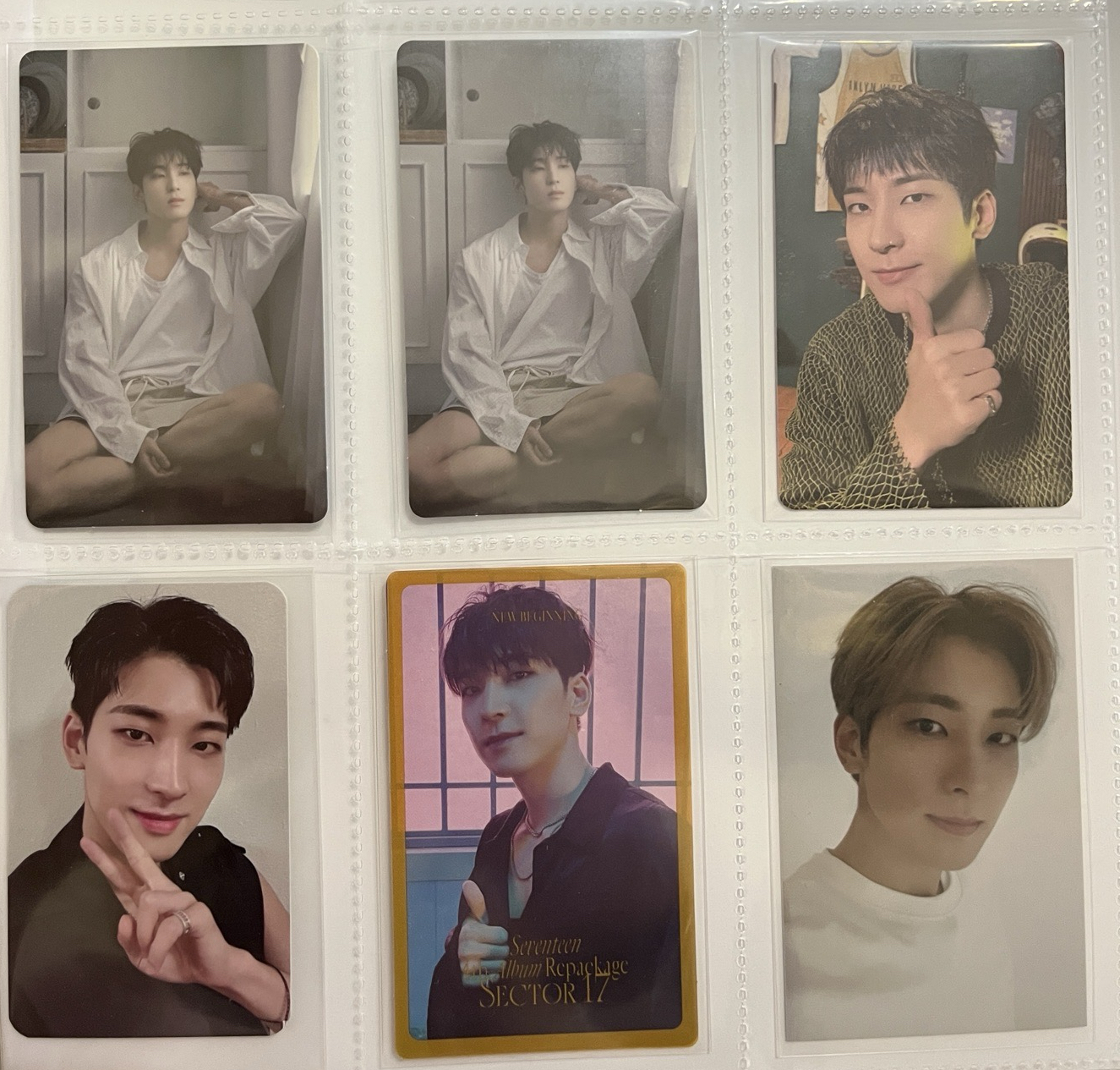 WONWOO 特典卡、六週年吊墜卡