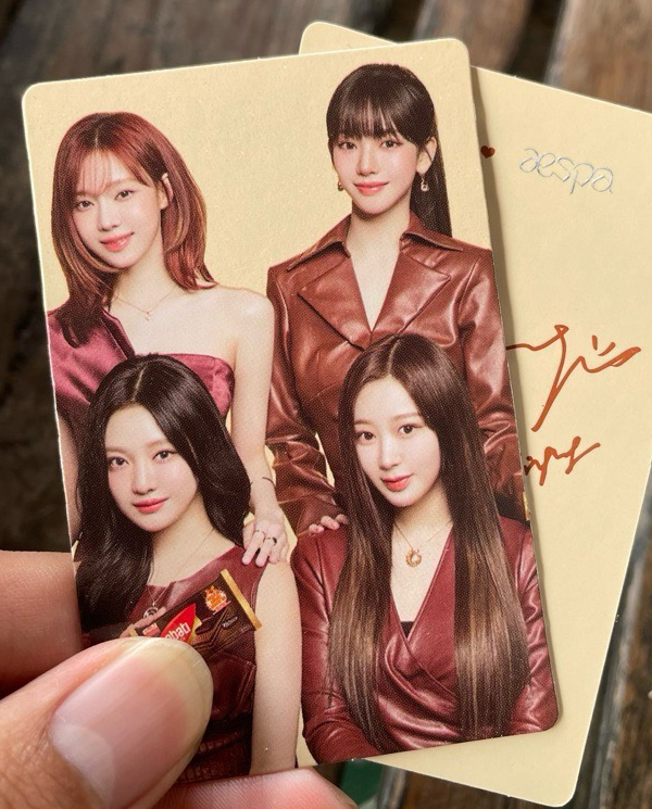 AESPA NABATI 餅乾 代言 團卡 小卡