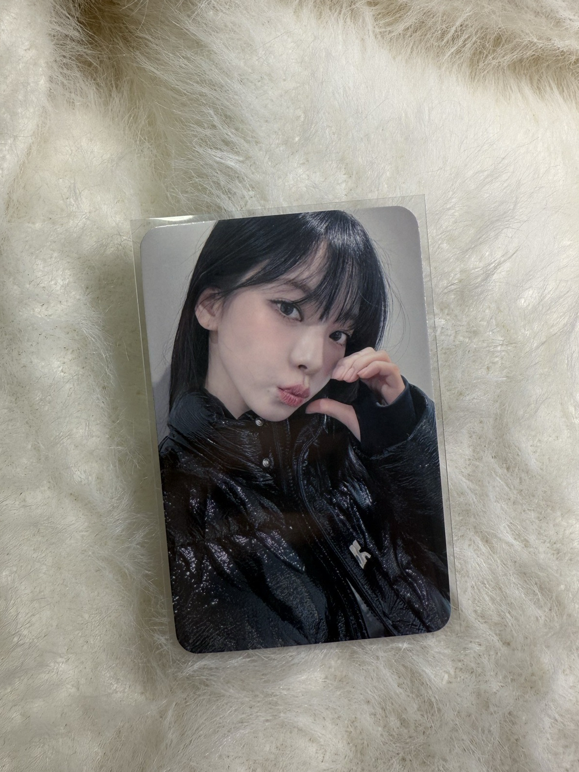 aespa drama愛豆驛站幸運卡中背柚 比心