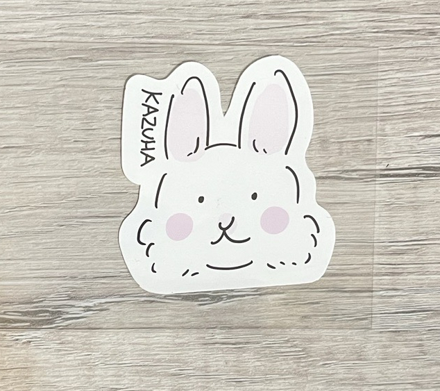 kazuha 23年曆 貼紙 兔子