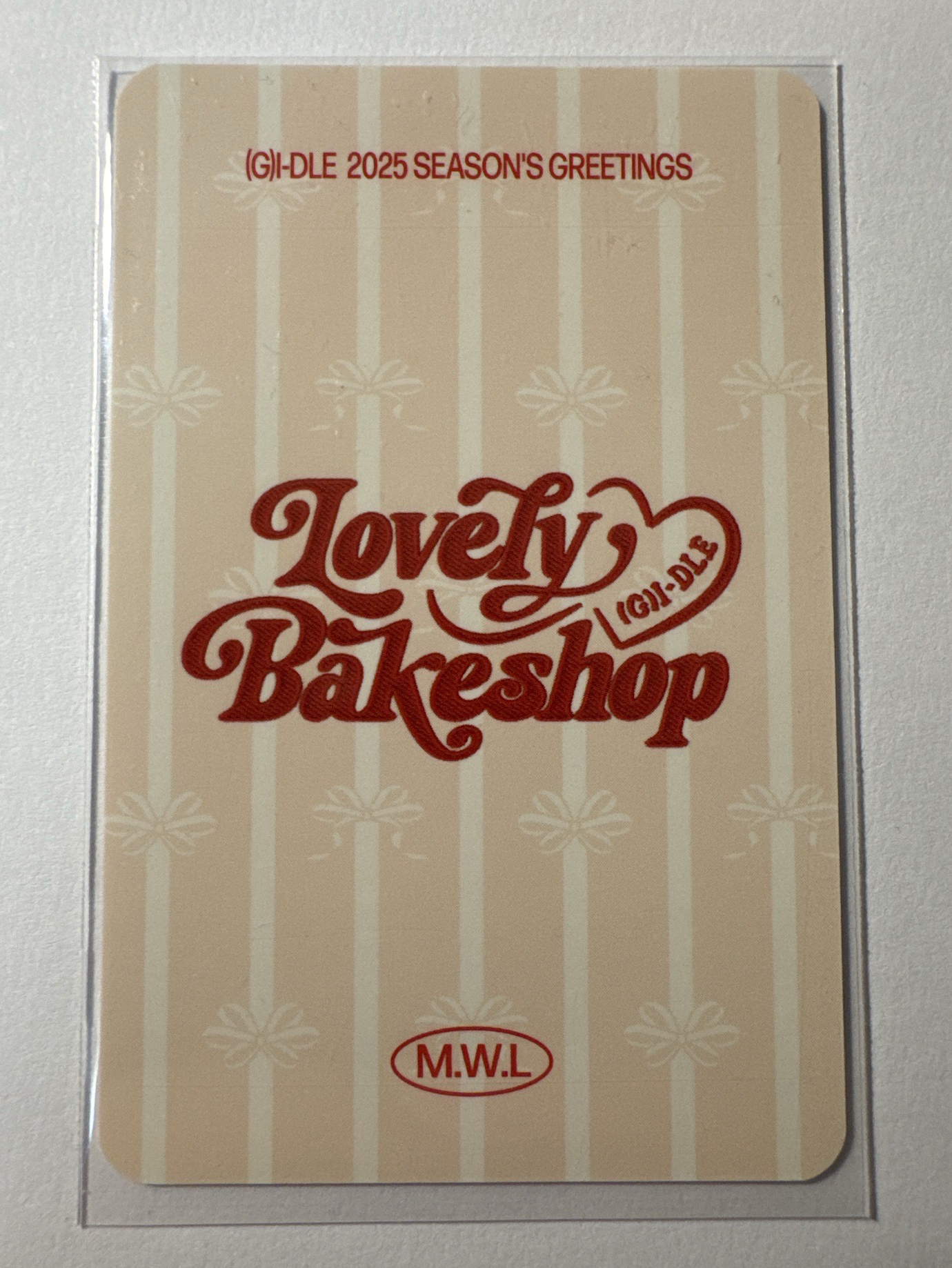 i-dle Minnie 2025年曆固配小卡