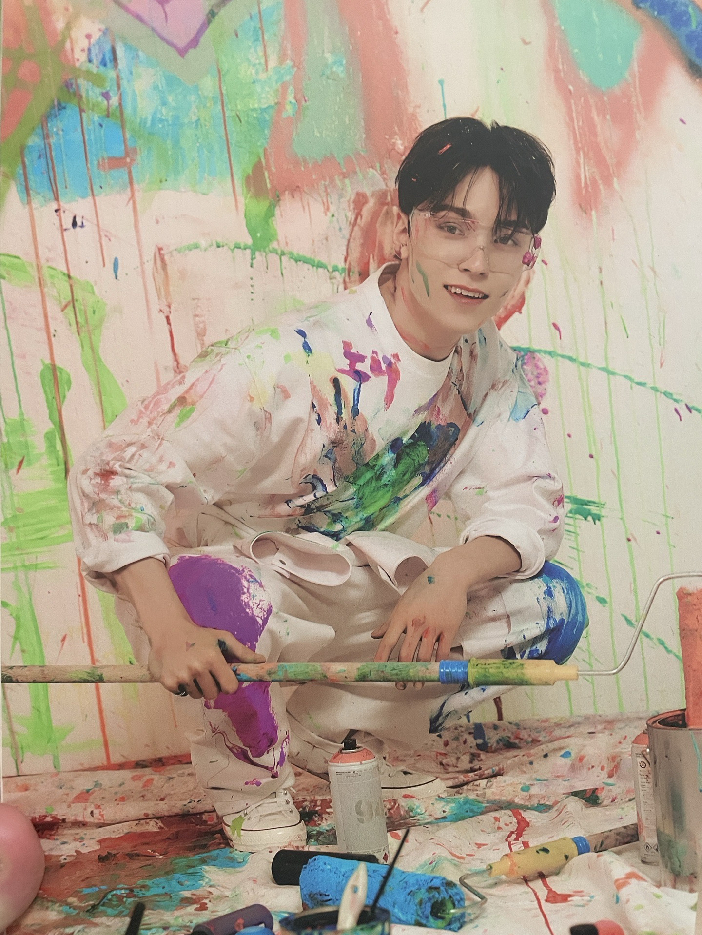 正規四油彩盤 空專