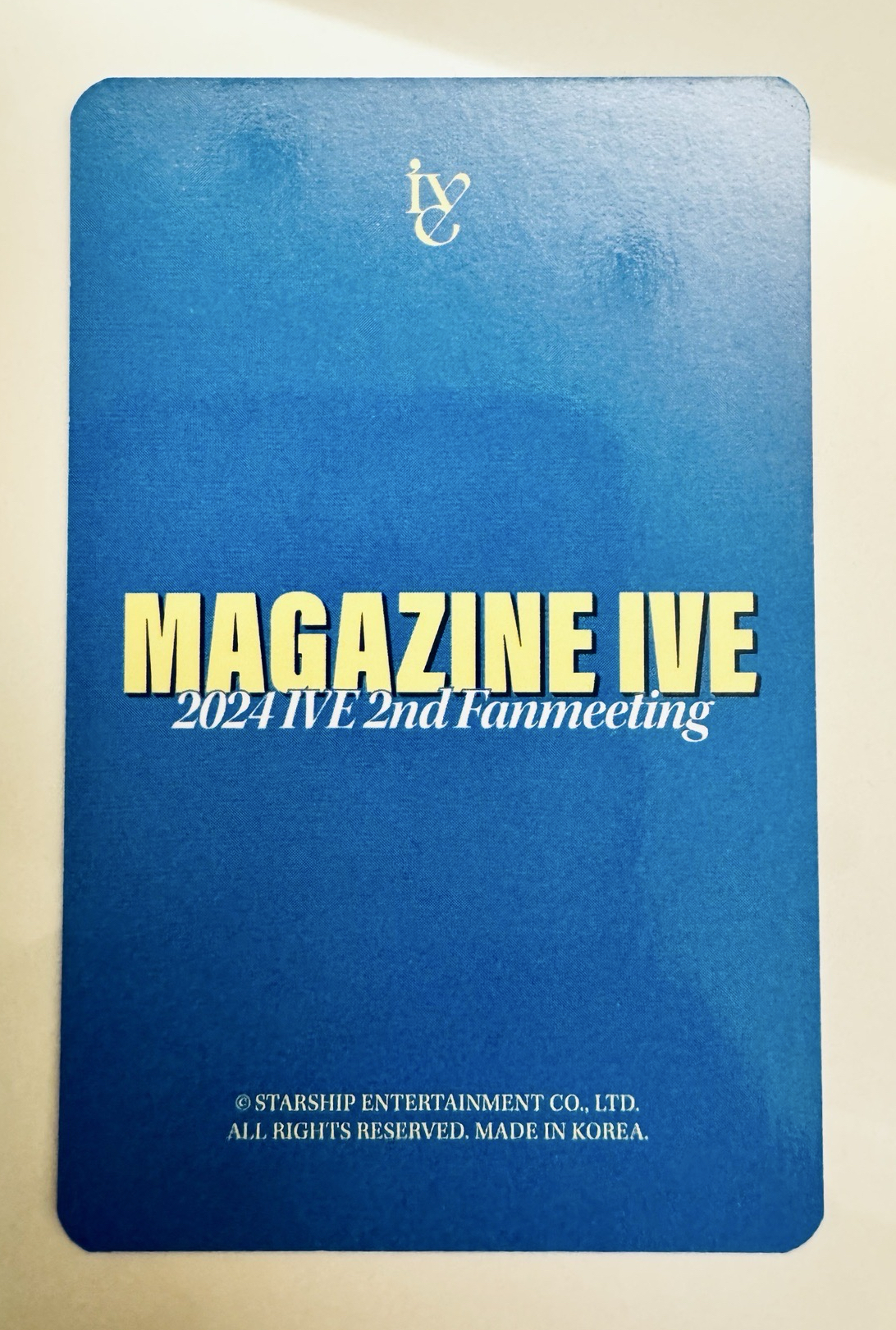 24’FM MAGAZINE IVE 隨機卡 雙人卡安怜