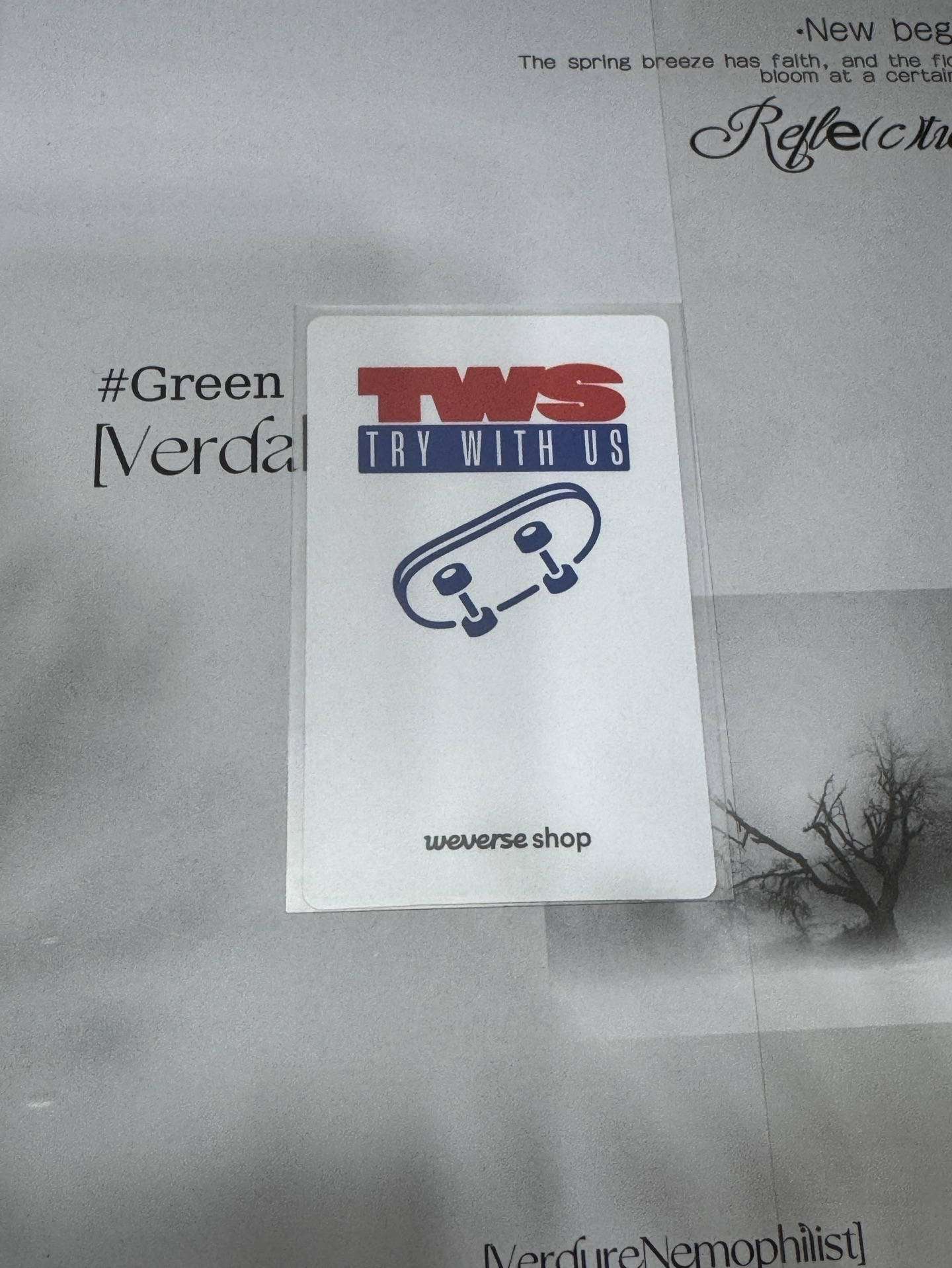 TRY WITH US wvs單封特典卡-道勳