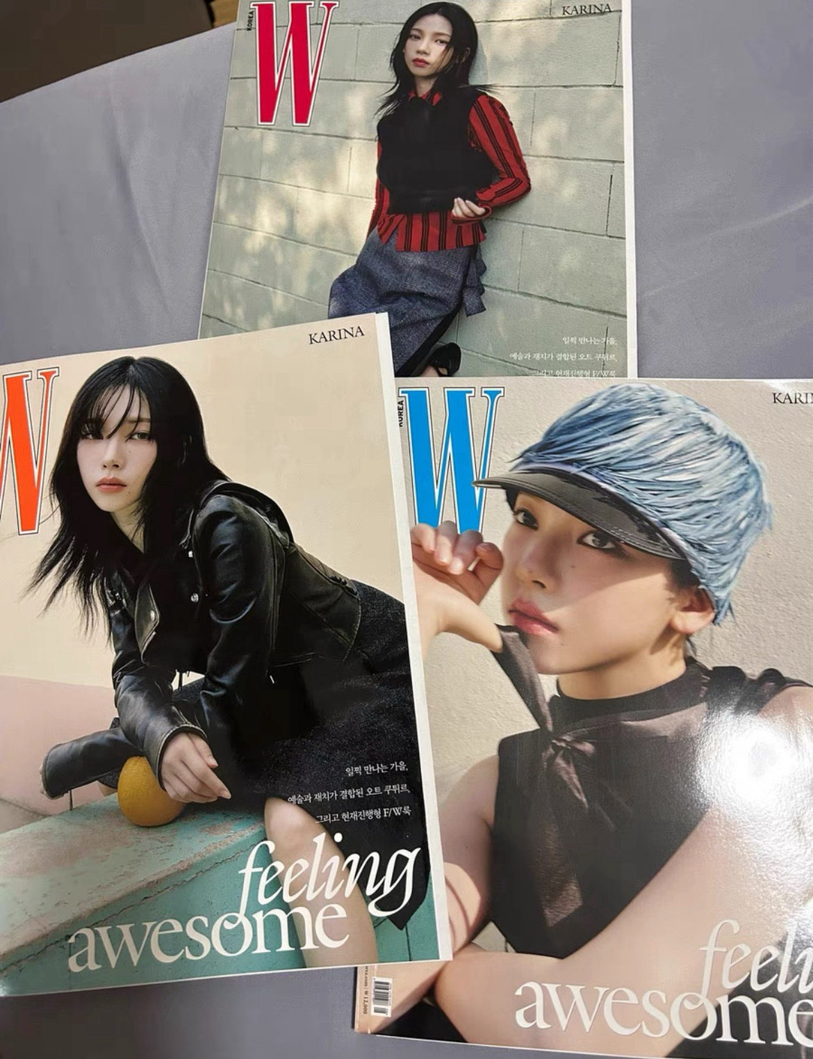 w korea 柚 第一本雜誌封面