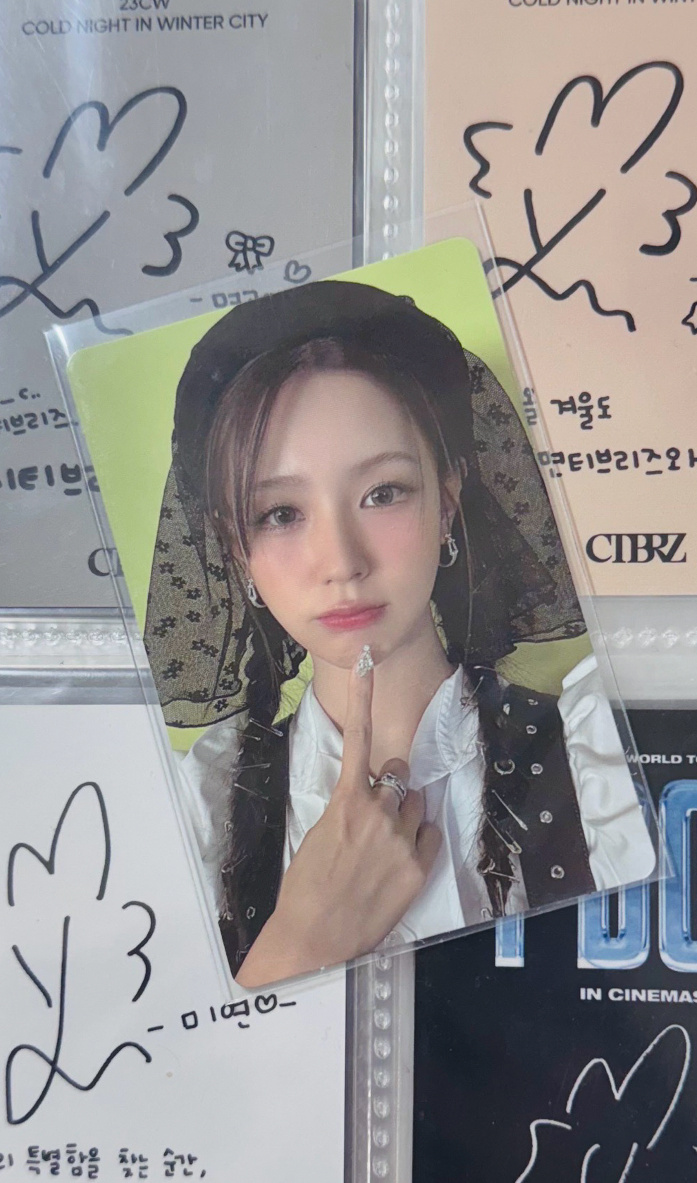 i-dle麵 黑紗麵電子專專卡