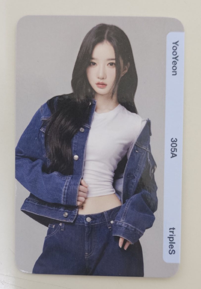 tripleS yooyeon 牛仔卡d305