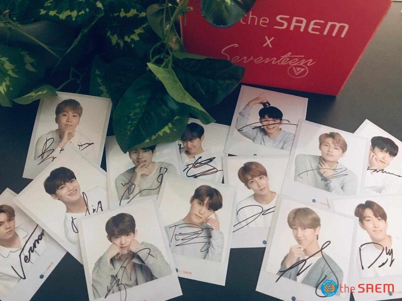 SEVENTEEN 洪知秀 the saem 菲律賓抽選親簽拍立得卡