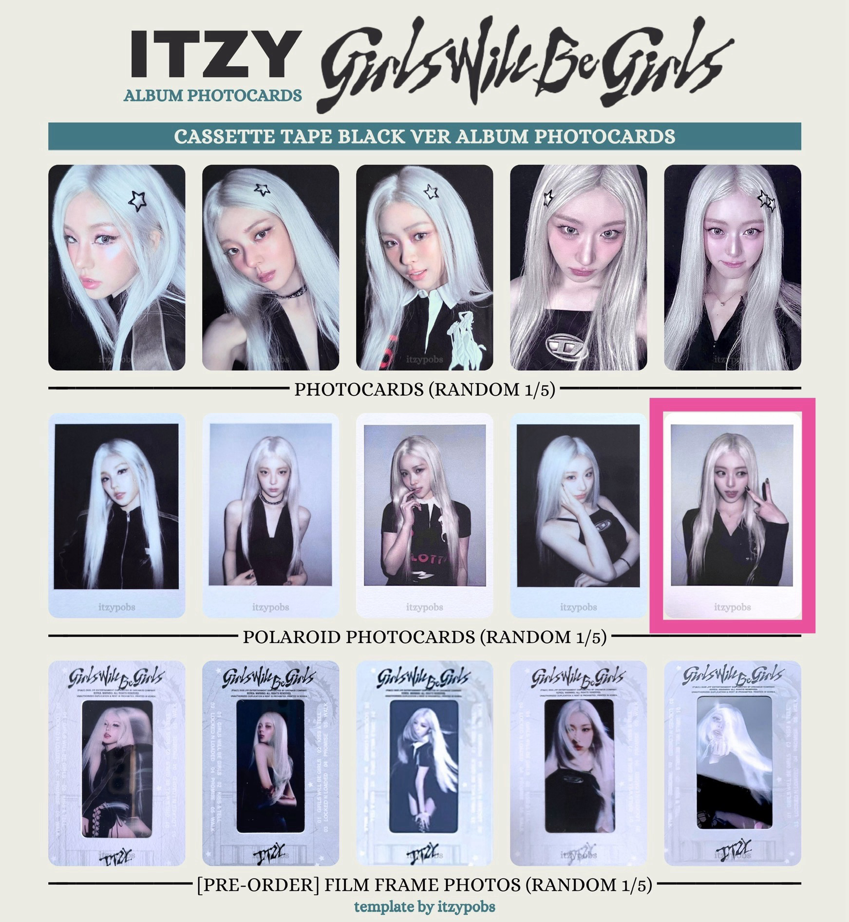 ITZY girls will be girls CASSETTE TAPE BLACK VER.