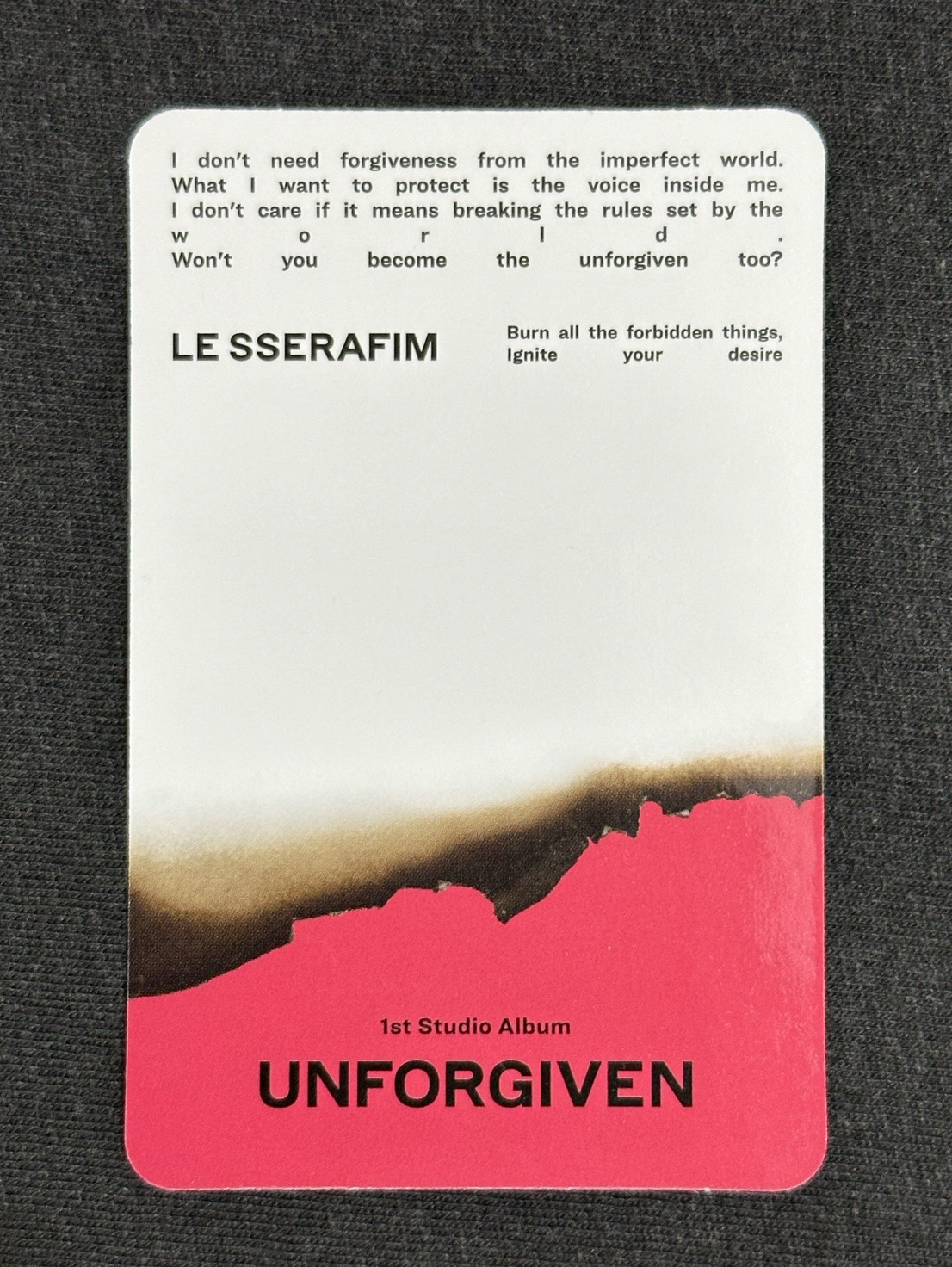 unforgiven km蝦皮簽售卡