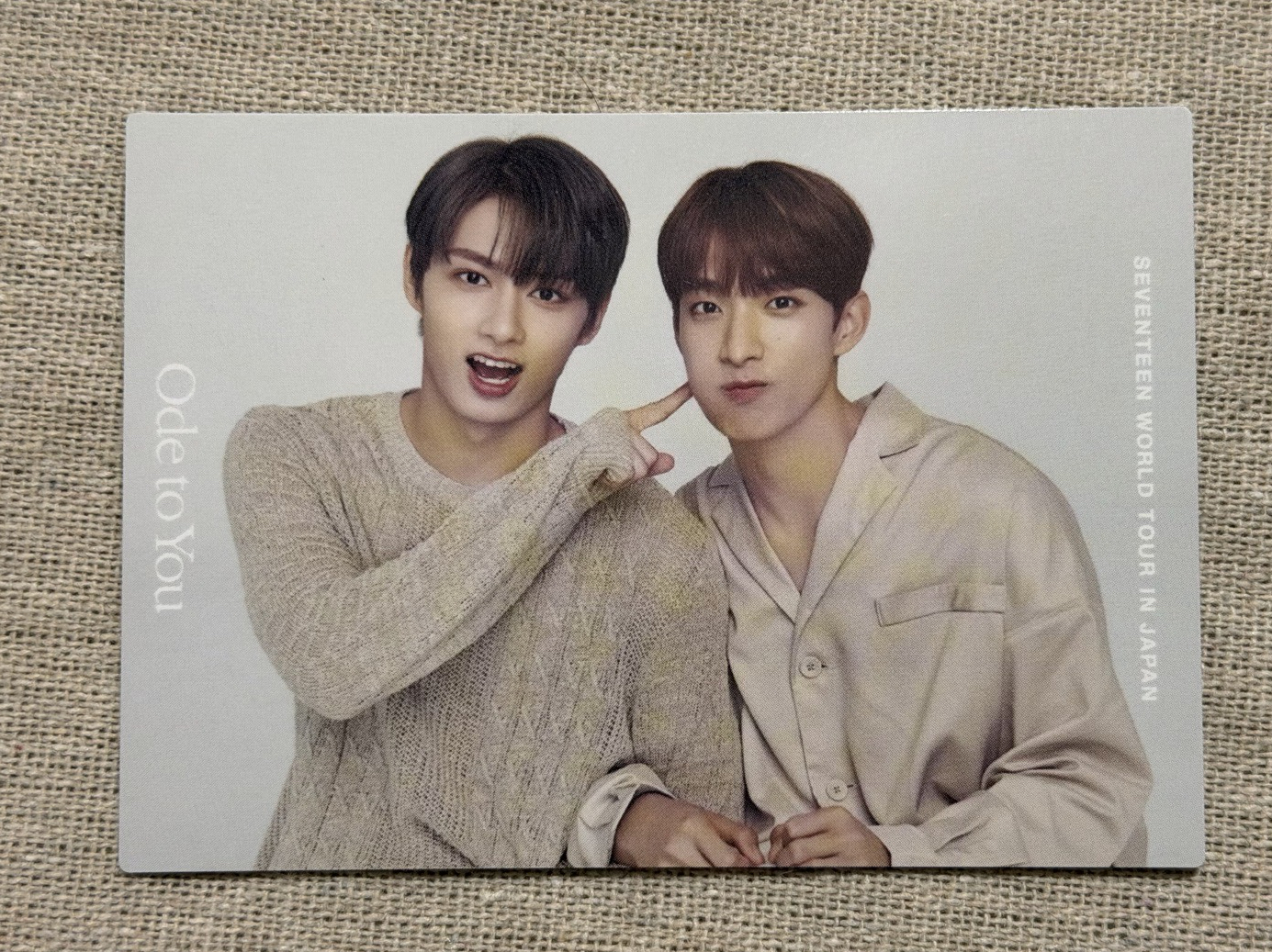 SEVENTEEN JUN DK ode to you 日巡 雙人卡