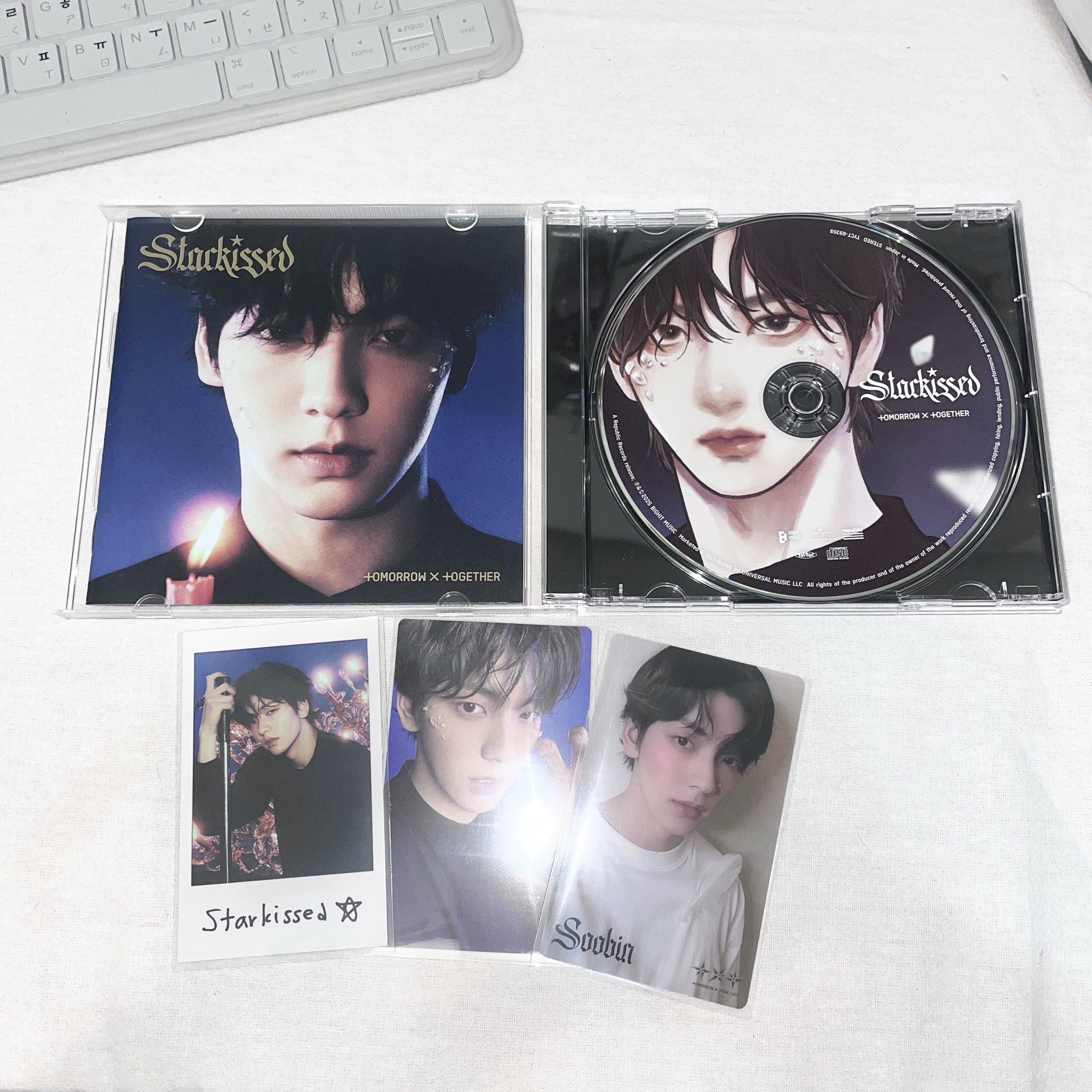 𝙎𝙩𝙖𝙧𝙠𝙞𝙨𝙨𝙚𝙙 日咖/環球特典卡 + 自拍卡C + 拍立得 + 單封（每盤配置如圖）