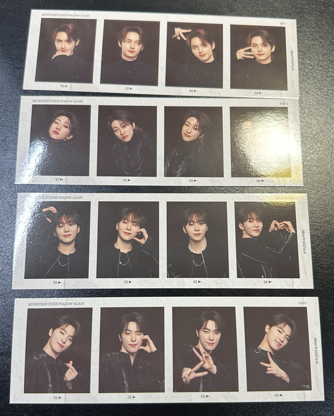 SEVENTEEN FOLLOW AGAIN四格卡 俊 八 寛 燦