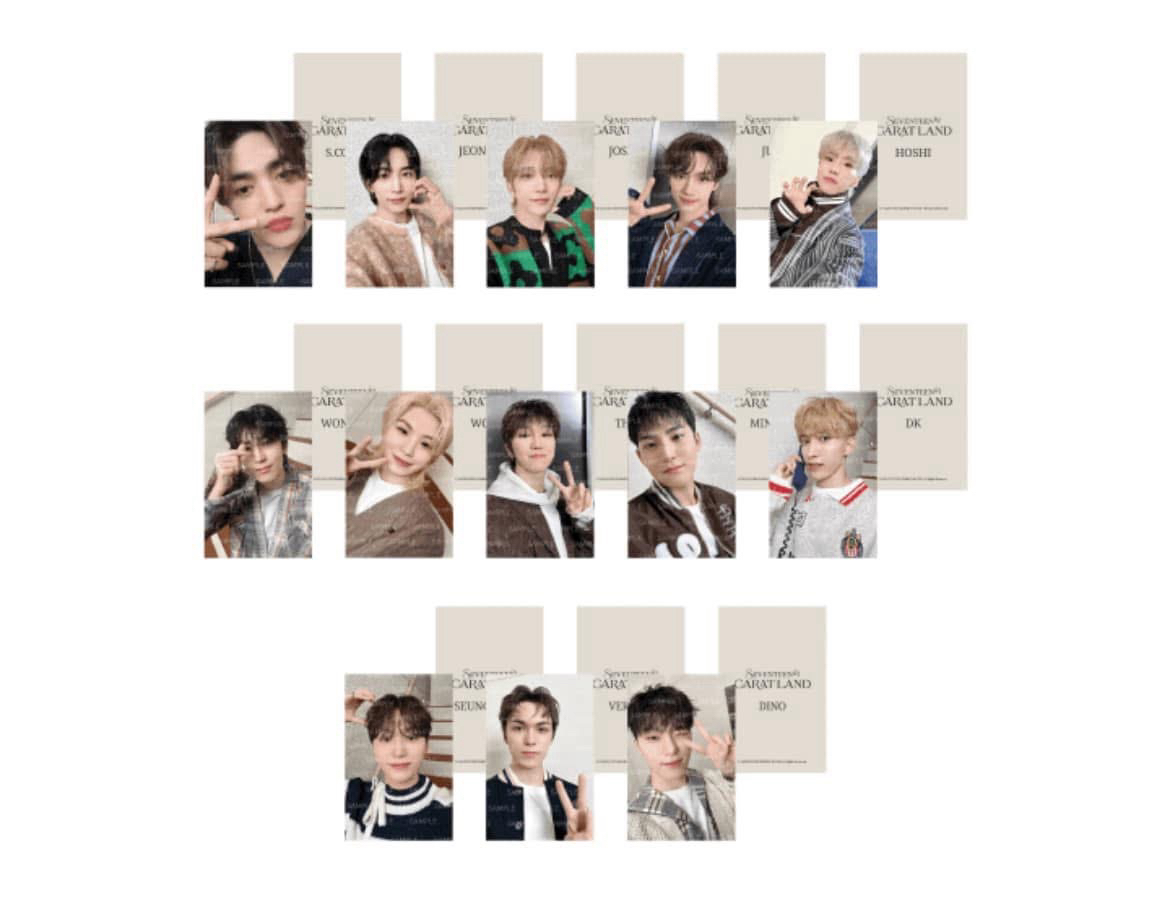 SEVENTEEN 24克拉島襯衫卡