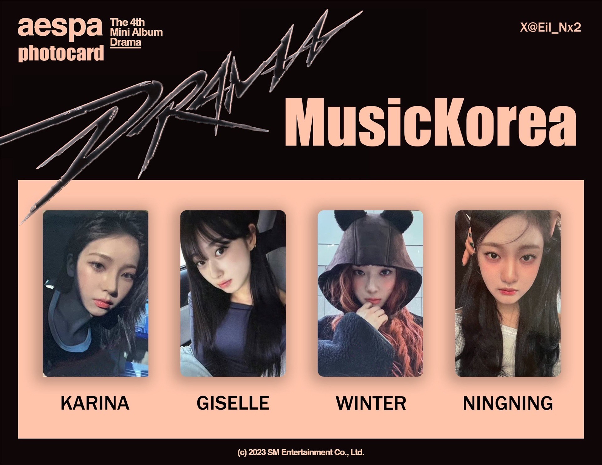 MusicKorea 預售特典卡