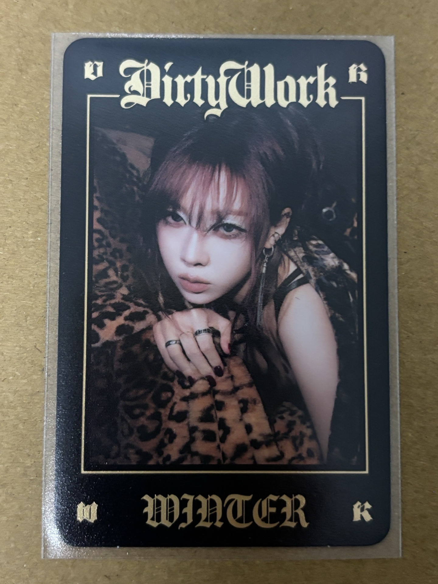 aespa Winter 冬冬 Dirty Work 隨機卡 快閃金版冬