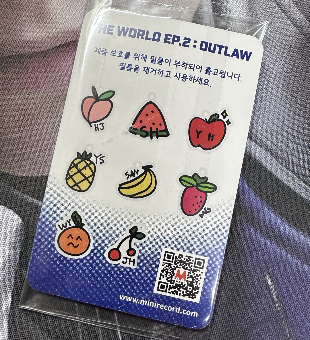 旼琦 OUTLAW MINIRECORD Luckydraw 鑰匙圈吊飾 