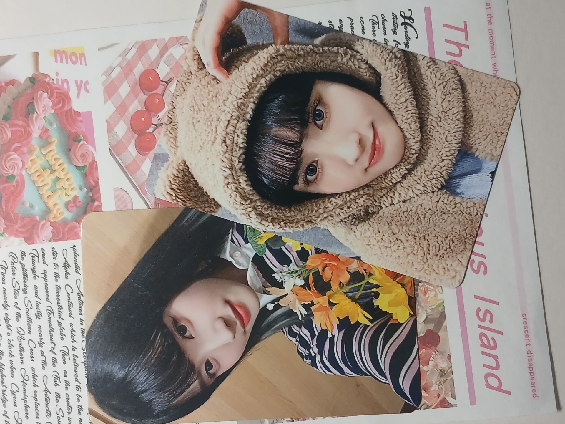 STAYC雙面卡 小熊潤 拿花潤