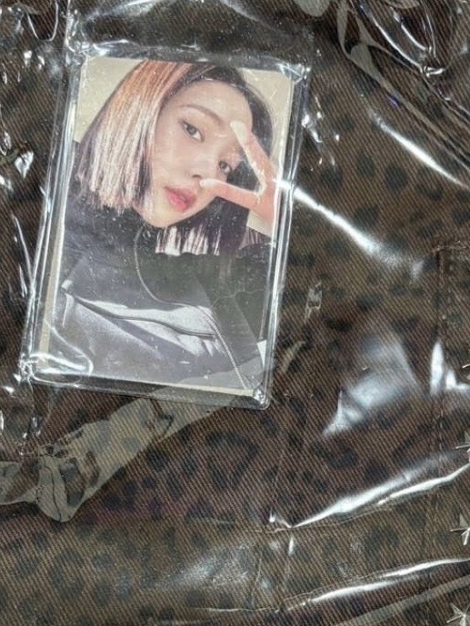 aespa Dirty Work 快閃周邊 Karina 豹紋包組 柚