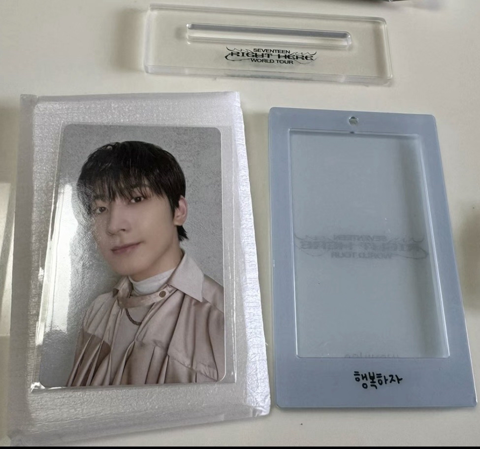 SEVENTEEN RIGHT HERE演唱會 ACRYLIC PHOTOCARD HOLDER 壓克力小卡立牌 圓佑