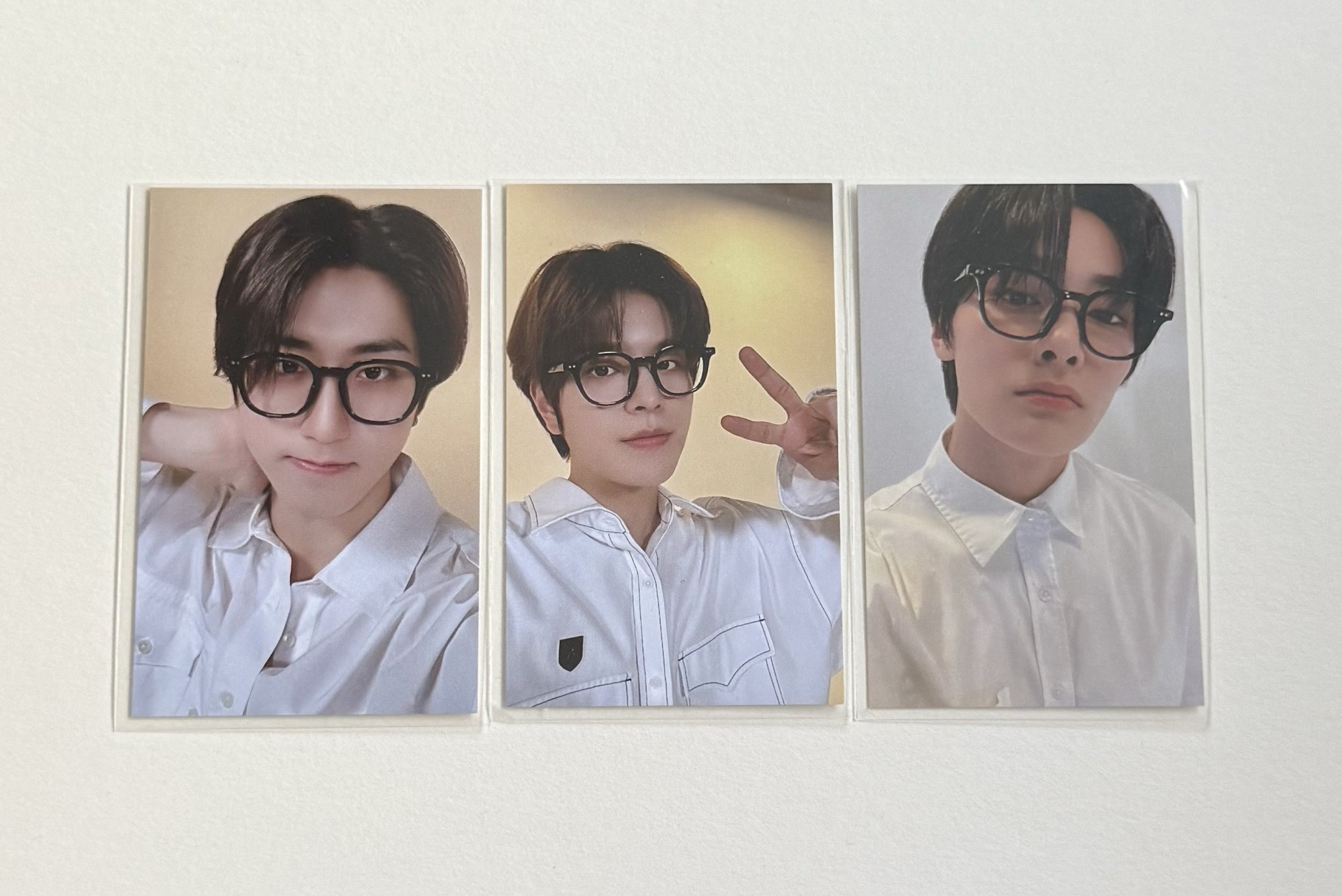 樂HMV黑框眼鏡特典三張不拆