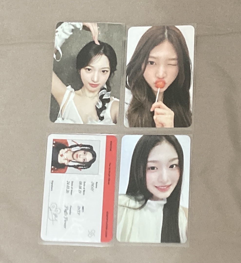 May出道專專卡、ID卡 Minami出道專專卡、EL特典(有損) 四張一起出不拆
