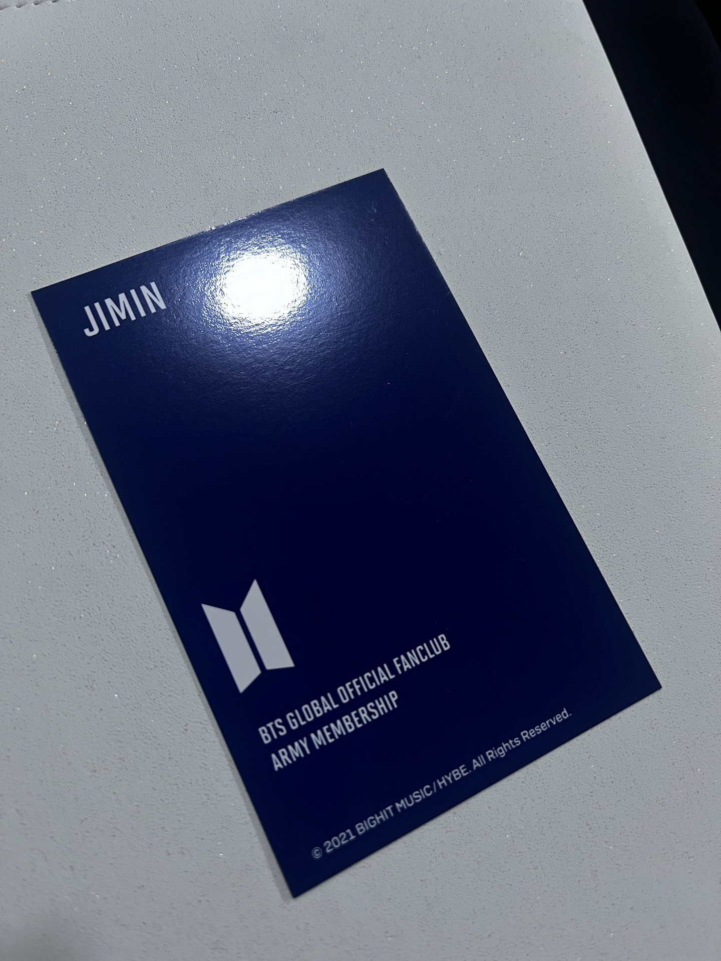 BTS  八期會員禮小卡 Jimin 朴智旻