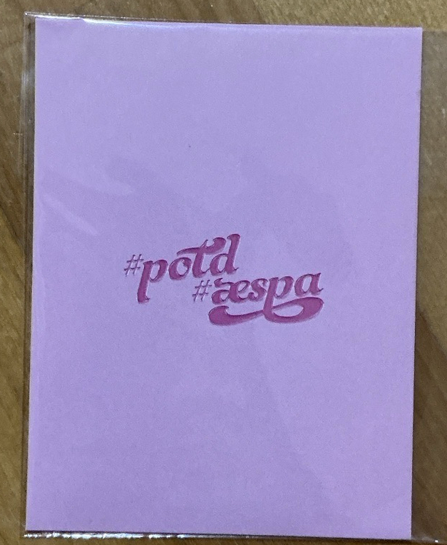 aespa #potd Clear Photocard 透卡 未拆 Ningning 寧寧 寧藝卓