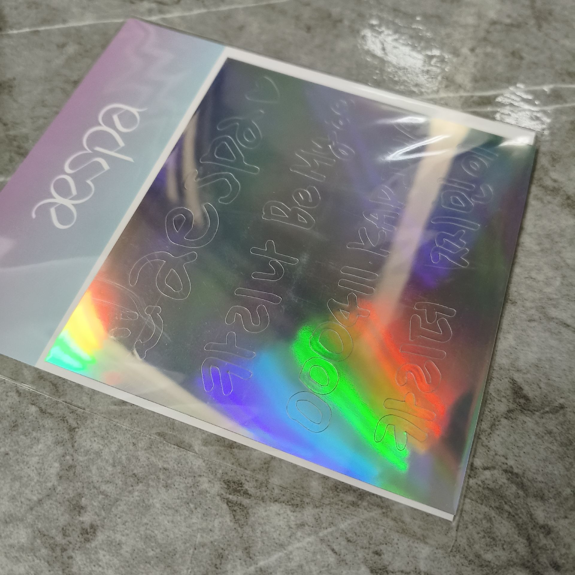 aespa 手燈鐳射貼紙 KARINA 