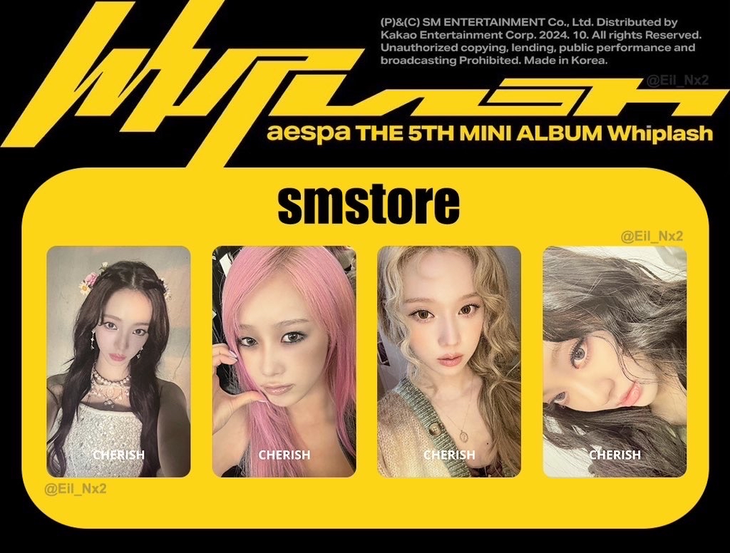 Whiplash SM store 預售卡