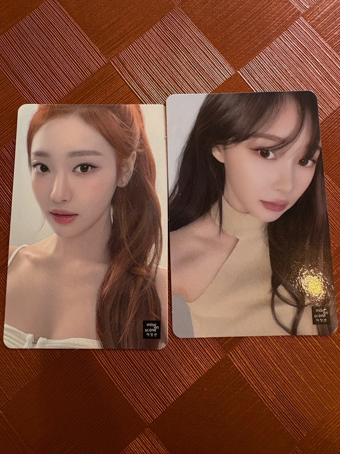 aespa魅尚萱染髮劑代言小卡 giselle吉賽爾 寧藝卓ningning寧寧karina winter金冬天