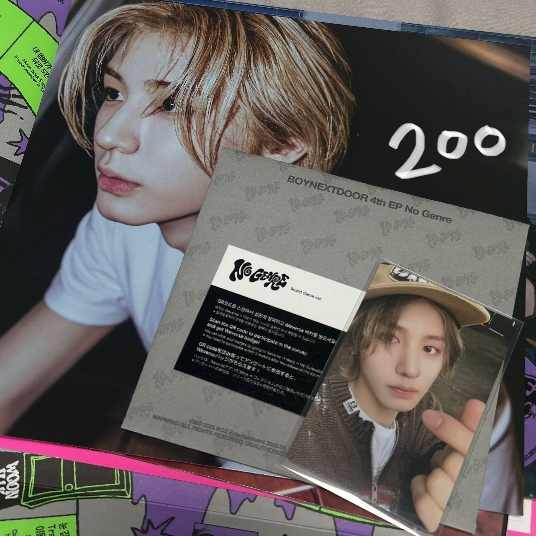 No Genre 李涵單封全專 wvs預購磁鐵