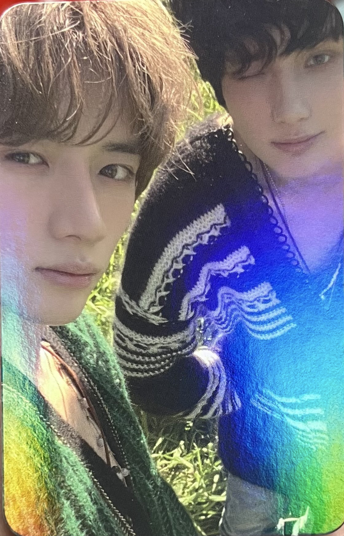 TXT 迷五 Naver 直播卡 特典 雙人卡BEOMGYU HUENINGKAI