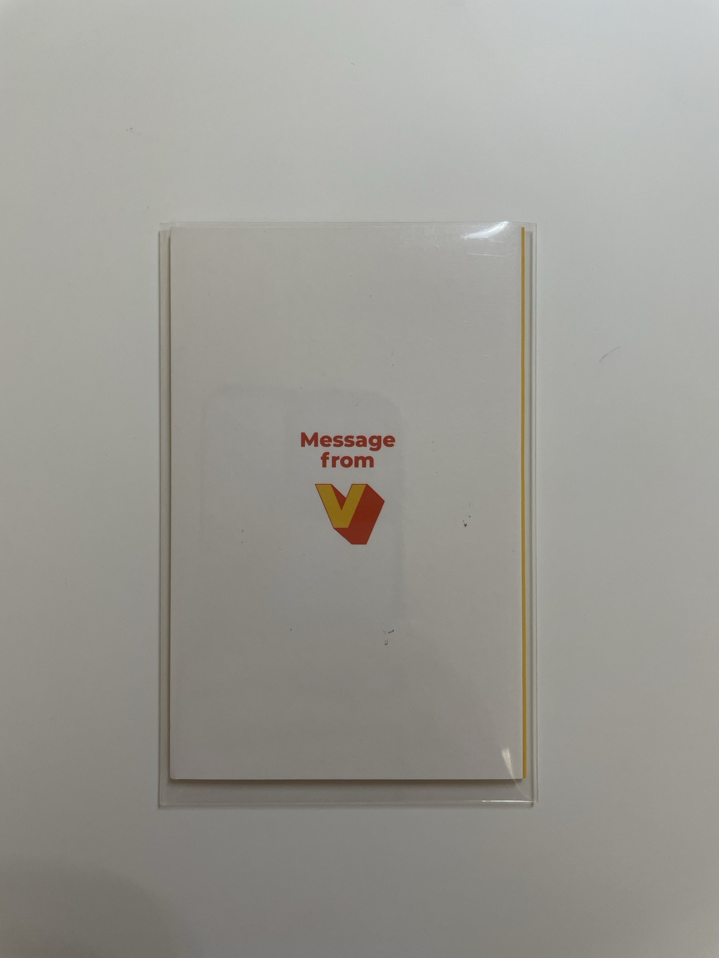 BTS 專卡 V訊息卡