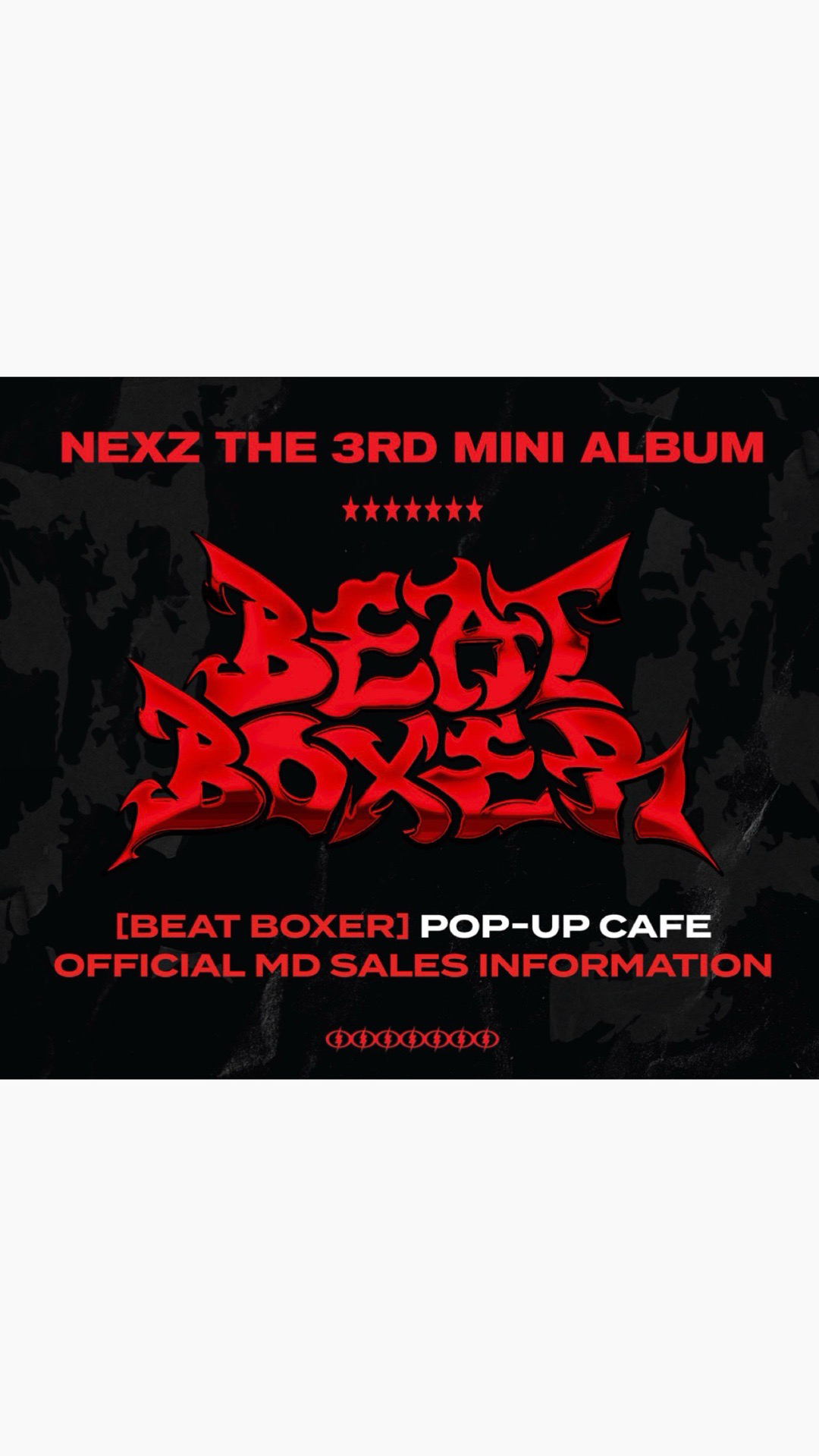NEXZ The 3rd Mini Album [Beat Boxer] POP-UP CAFE MD