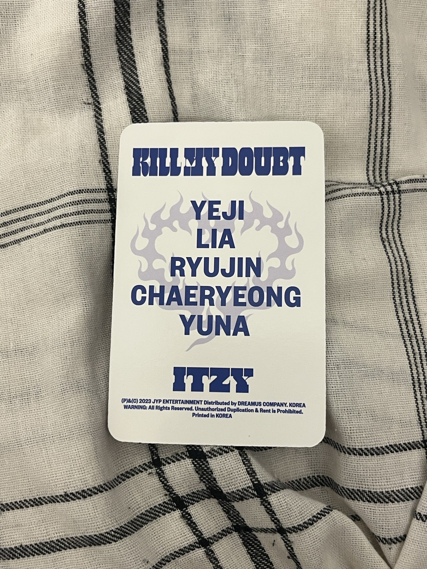 YUMA KILL MY DOUBT SW 特典卡