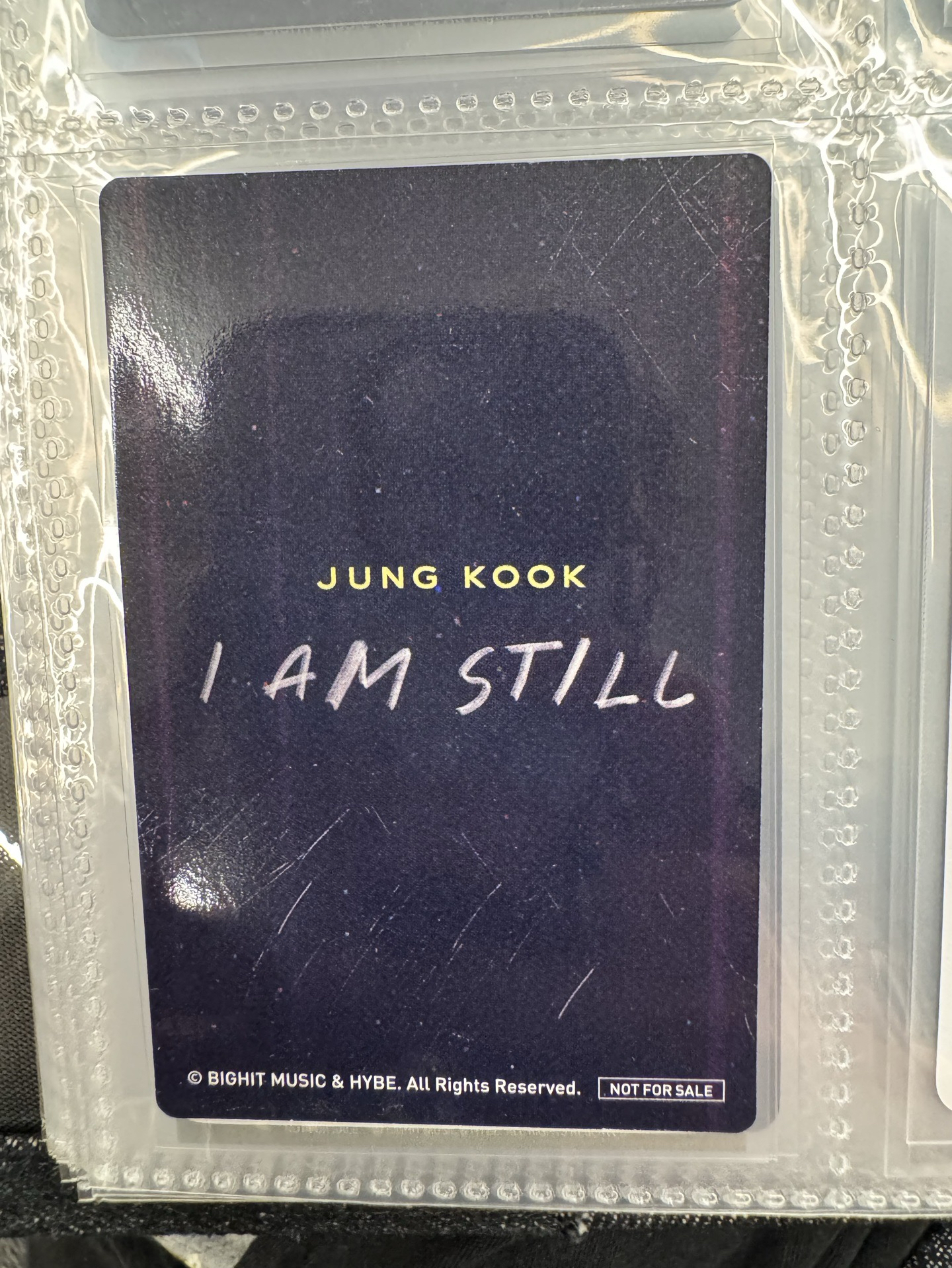 BTS 防彈少年團 田柾國 小卡 i am still 電影 日本特典