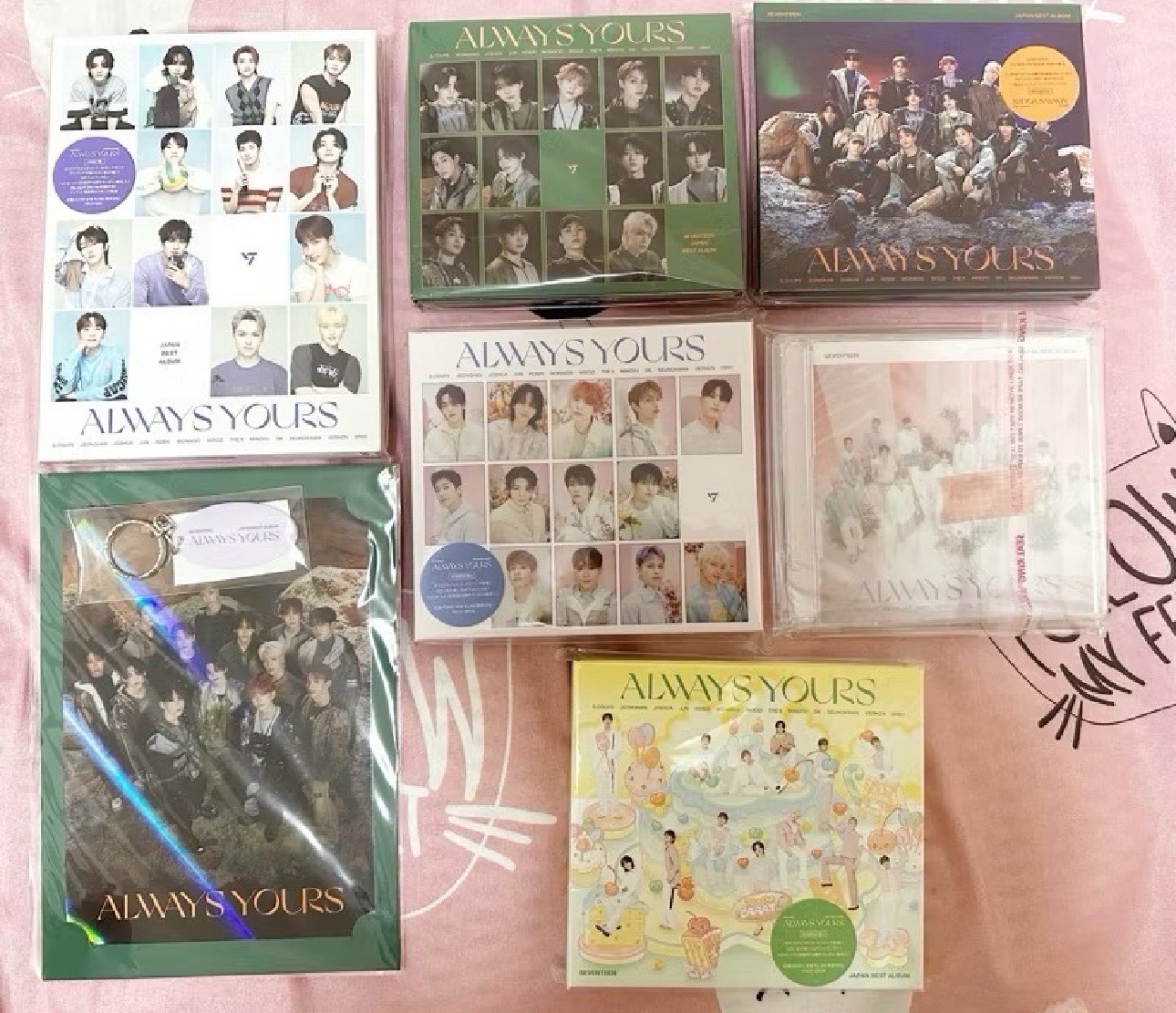 SEVENTEEN  Always yours 小卡 weverse特典 + 環球特典 (漢 圓 勳 八 碩 寛 率 )