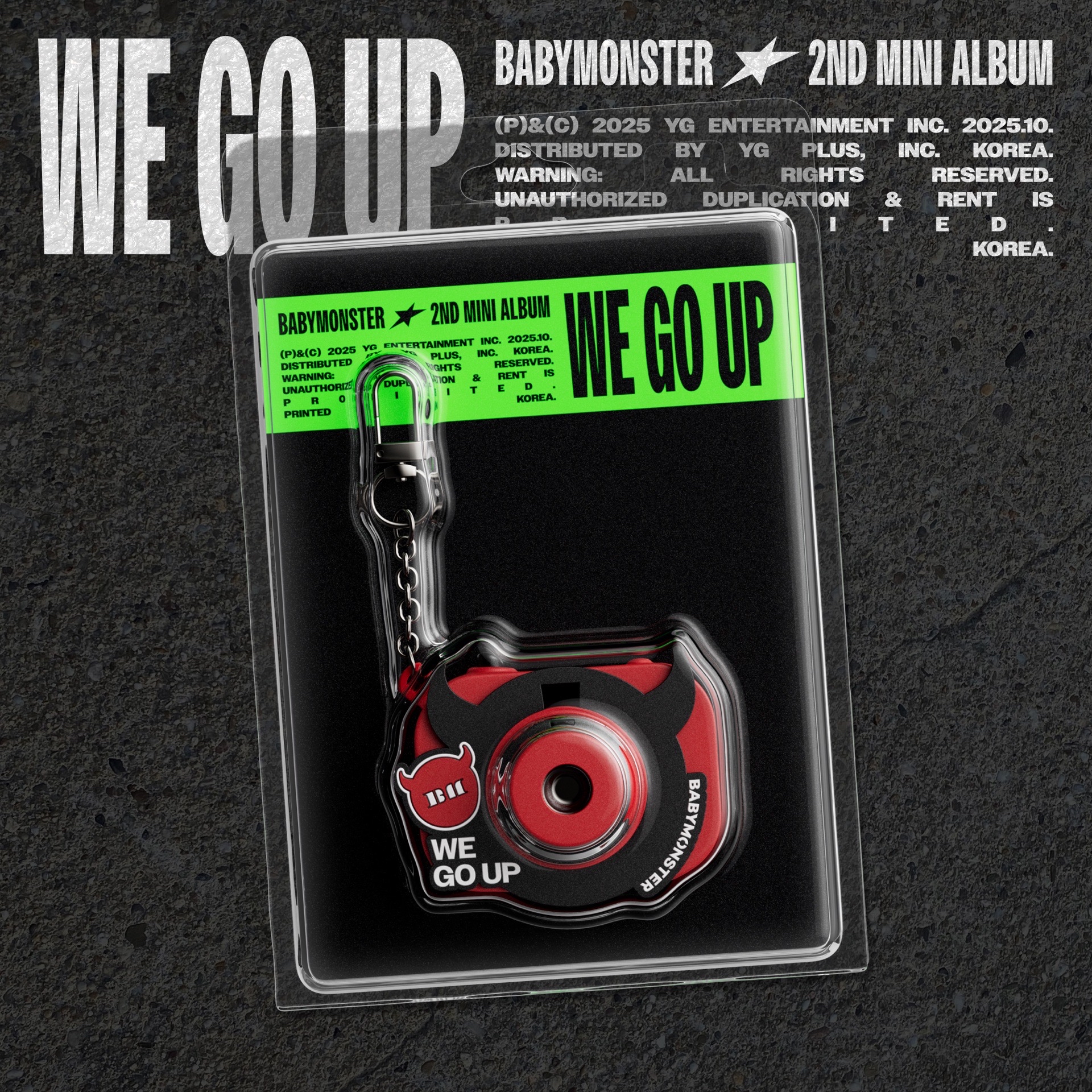 現貨！ BABYMONSTER｜WE GO UP｜MINI BEAM KEYRING Ver. 相機鑰匙圈版