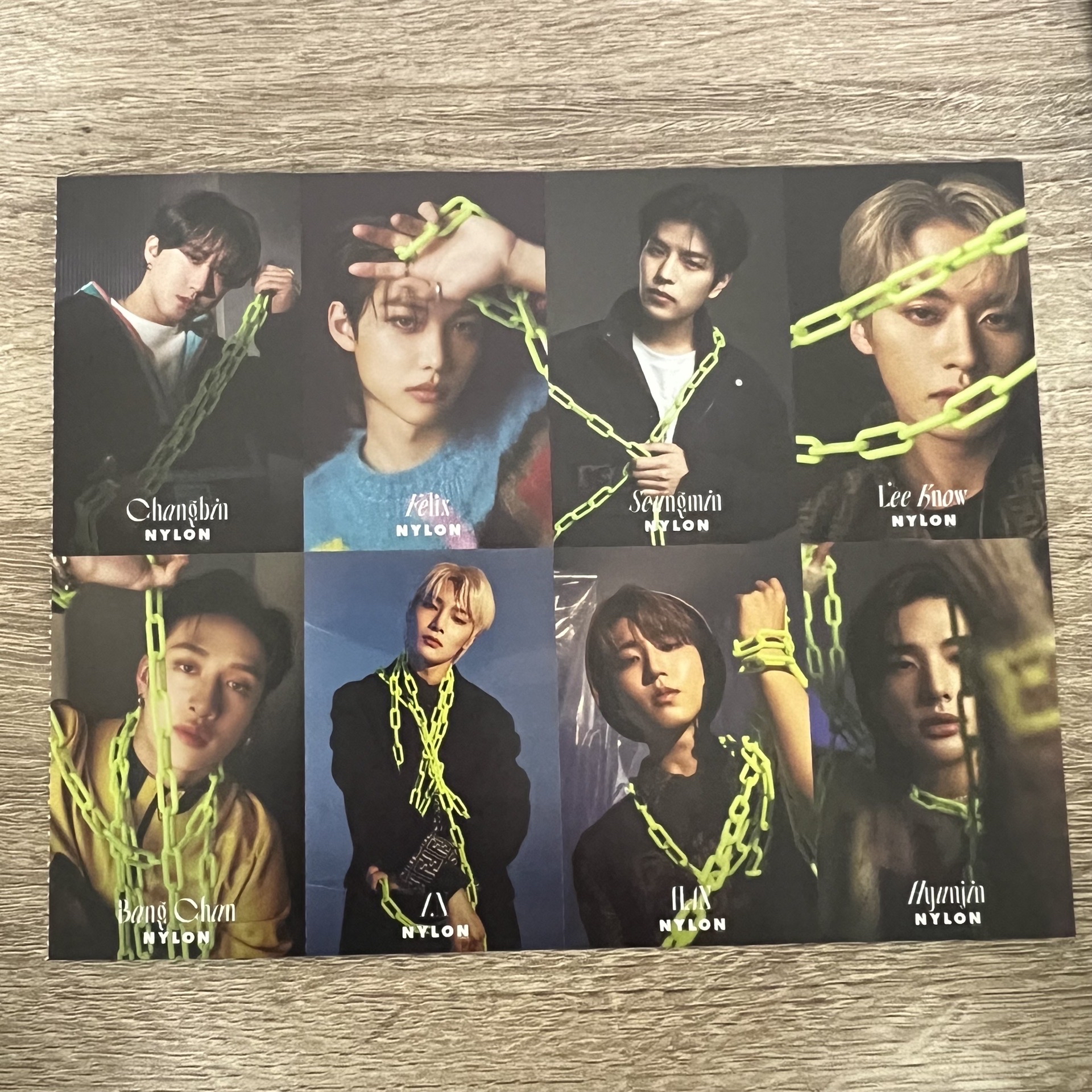 Stray kids 日本 Nylon 雜誌 附錄 小卡 2023/01