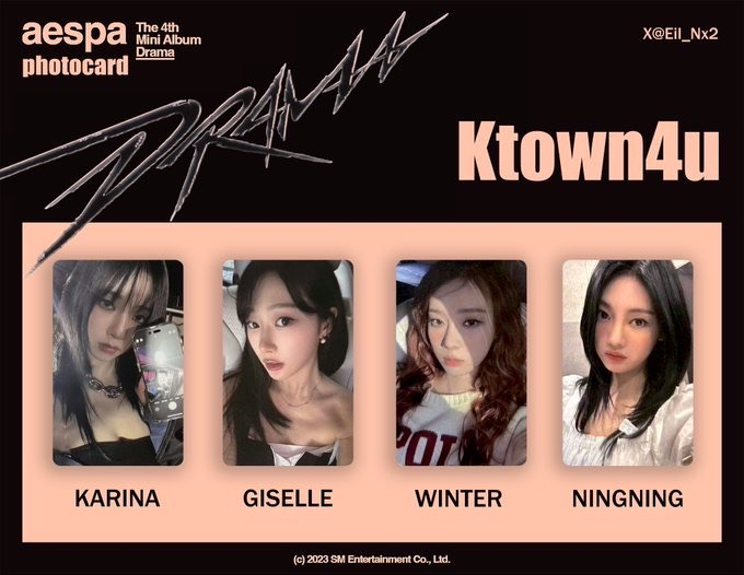 ktown4u 預售特典卡