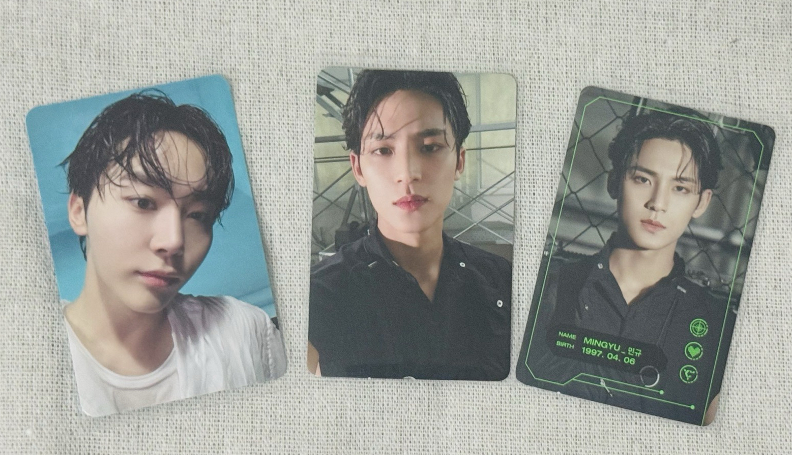 SEVENTEEN  珉奎 MINGYU 勝寛 七期會員禮 三張不拆 mini12